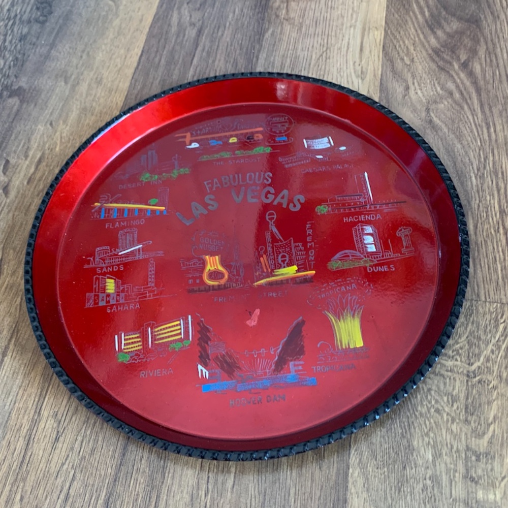 Vintage Vegas Icons Tray